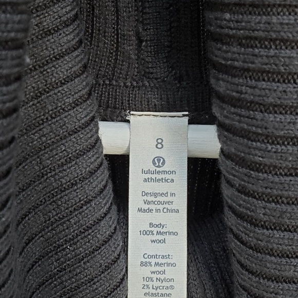 LULULEMON Sweat & Savasana Merino Wool Sweater in Inkwell (Black) — 8 - Picture 9 of 9